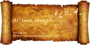 Álmos Arnold névjegykártya